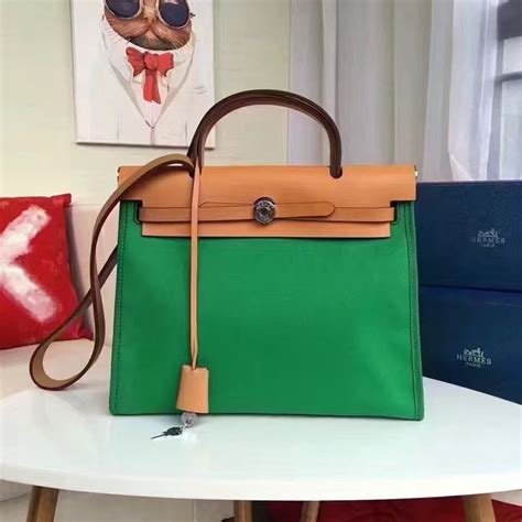 hermes herbag canvas